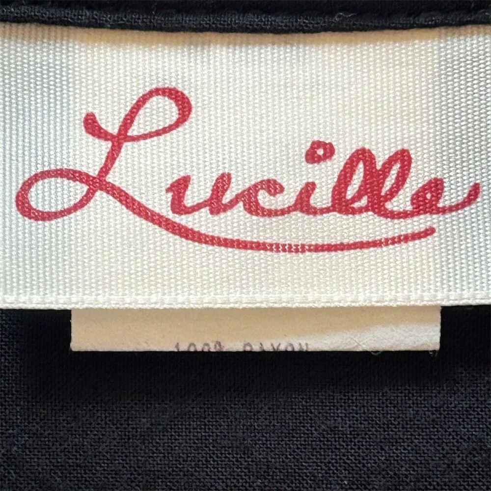 Lucille Skirt Suit Womens Size 6 Black Red 2pc Western Rockabilly Fringe - Picture 2 of 12